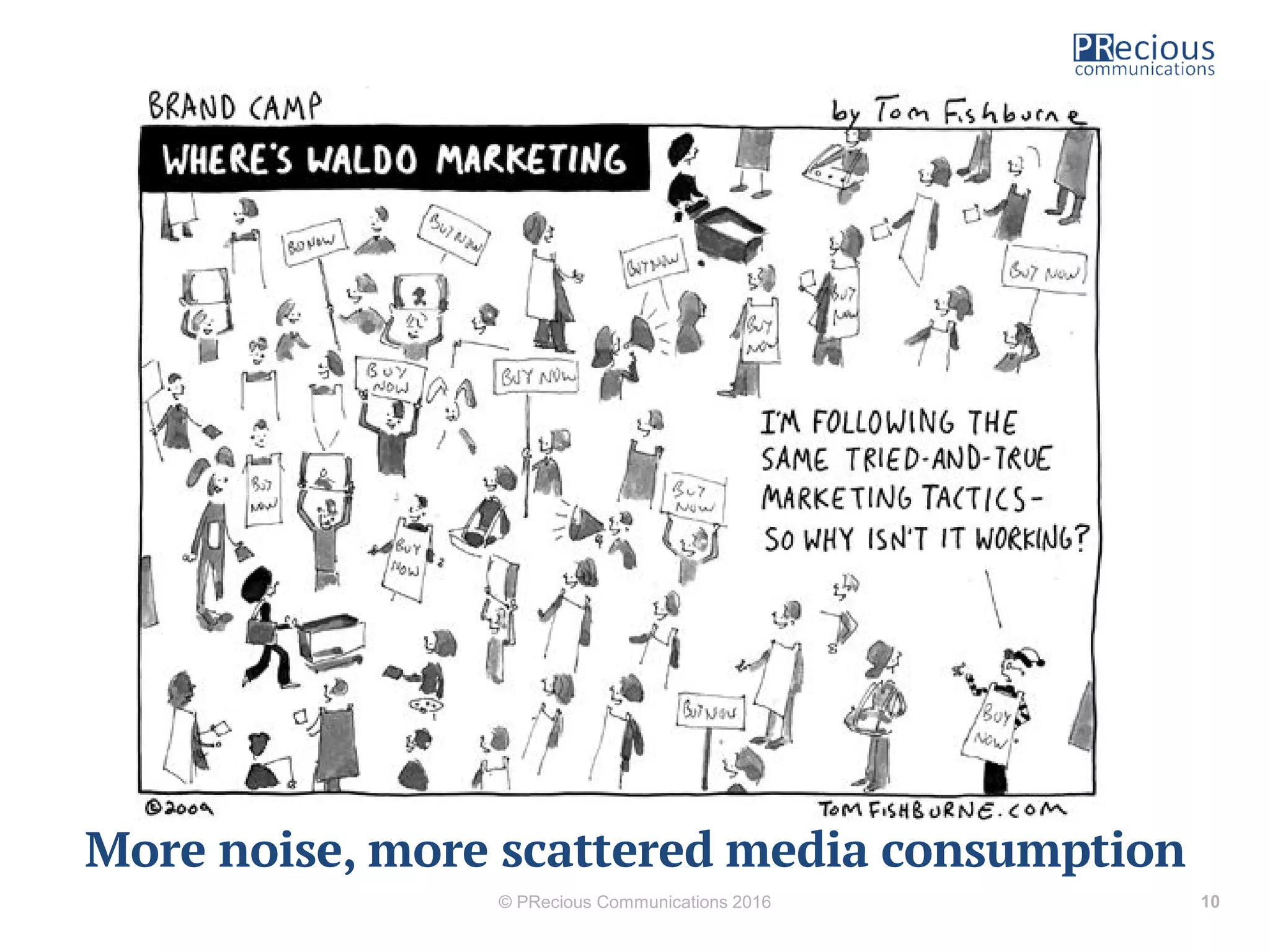 © PRecious Communications 2016 10
More noise, more scattered media consumption
 