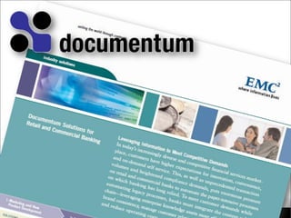 www.SolutionMarketingStrategies.com© 2009-2015
Best Practices from Documentum
 Focus: don’t try to serve all markets, ind...