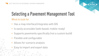 Pavement Project Management Best Practices in Sustainable Pavement Management | PPT