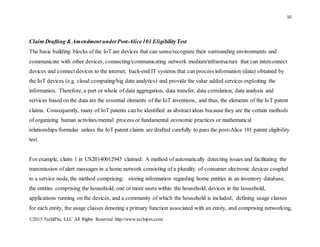 10
©2015 TechIPm, LLC All Rights Reserved http://www.techipm.com/
Claim Drafting for Maximum Quality& Value
When the IoT p...
