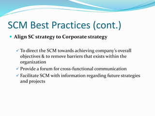 Best practices of SCM | PPTX