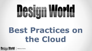 Best Practices on
the Cloud

 