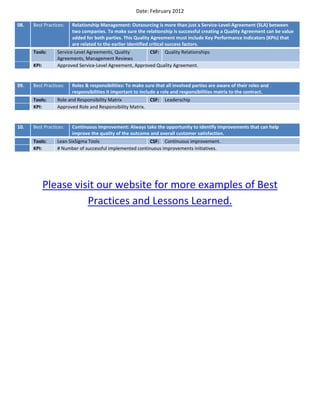 Best practices outsourcing IT helpdesk | PDF