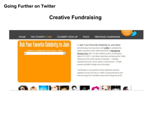 Going Further on Twitter Creative Fundraising 