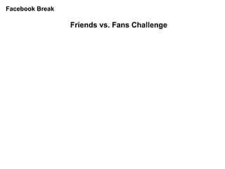 Facebook Break Friends vs. Fans Challenge 