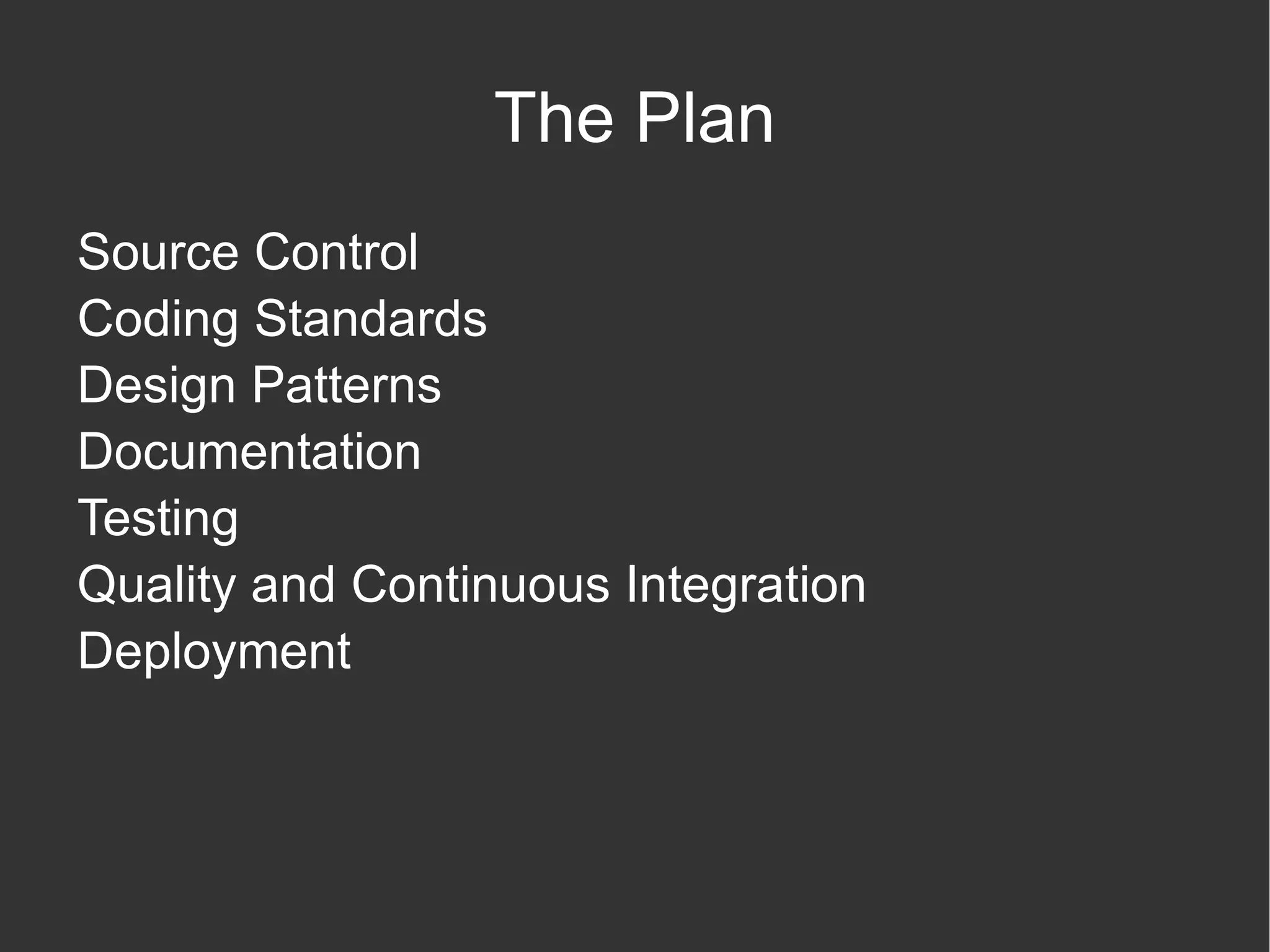 The Plan Source Control 