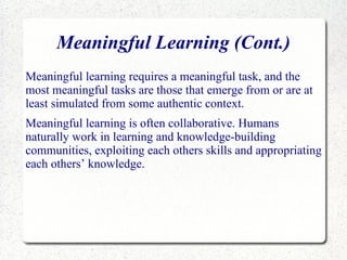 http://dle.westedtech.com/course/view.php?id=8 Think of the online environment as just a different kind of classroom for interacting with students. 