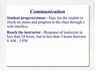 Communicates high expectations 