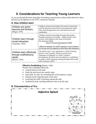 Best practice to teaching english for young learners by jshin | PDF