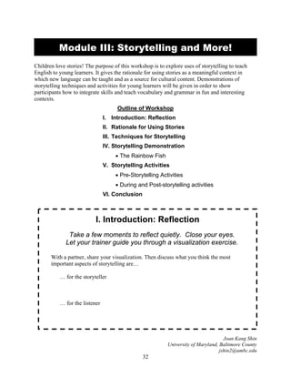 Best practice to teaching english for young learners by jshin | PDF