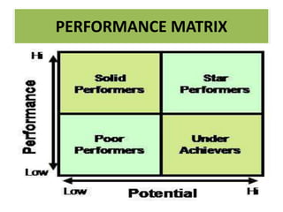 PERFORMANCE MATRIX
 