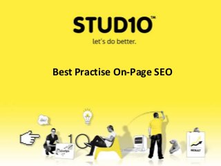 Best Practise On-Page SEO
 
