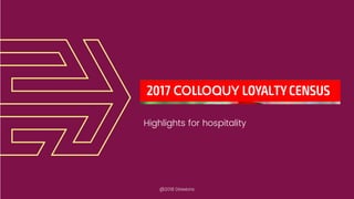 @2018 Direxions
Highlights for hospitality
 