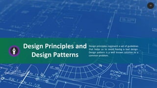 Design Principles and
Design Patterns
Design principles represent a set of guidelines
that helps us to avoid having a bad design.
Design pattern is a well known solution to a
common problem.
13
 