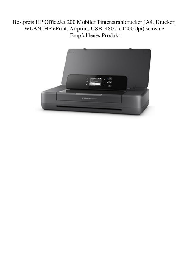 Bestpreis HP OfficeJet 200 Mobiler Tintenstrahldrucker (A4 Drucker