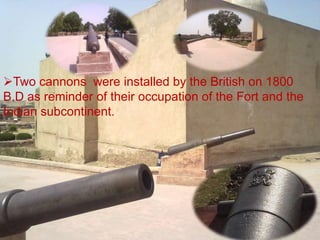  It leads to the central square hall having deep arched recesses on the east and north and a staircase leading to the upper storey buildings. Maktab Khana:Enter the Fort through Alamgiri Gate and you find yourself in a Maktab Khana (Clerks’ House). It is a small cloistered court surrounded by arcades in which clerks use to sit, recording the names of visitors. The inscription outside tells that King Jahangir built Maktab Khana in 1618.