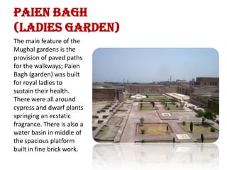 AthDarra (Building having eight openings)Maharaja Ranjit Singh who ruled (1799-1839) built it and  used for kacheri(court). The  gilt frescos painting on its northern wall made by Maharaja Ranjit. Court artist This monument was constructed at the place of original  entrance of  Shish  Mahal built by Shahjahan  in 1633.