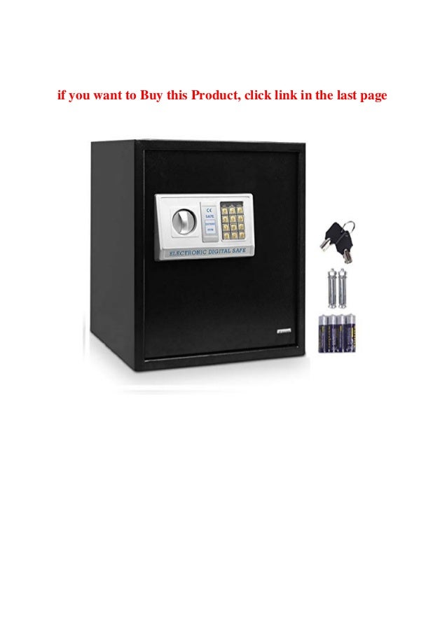 Best Price COSTWAY 54L Upgraded Digital Steel Safety Box Safe
