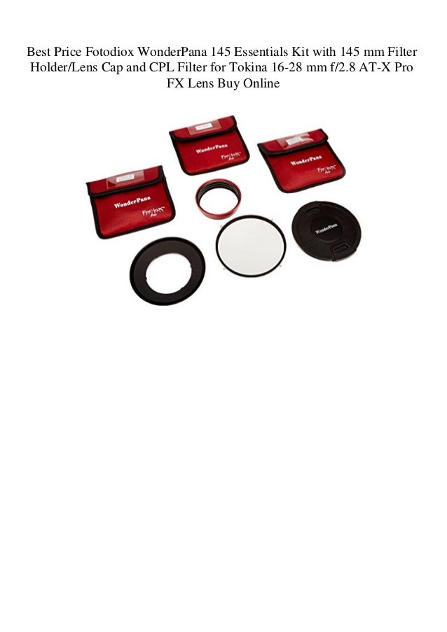 Best Price Fotodiox Wonderpana 145 Essentials Kit With 145 Mm Filter