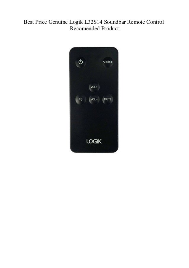 logik soundbar remote