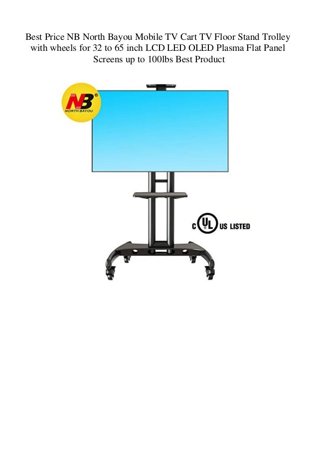 Best Price Nb North Bayou Mobile Tv Cart Tv Floor Stand Trolley With