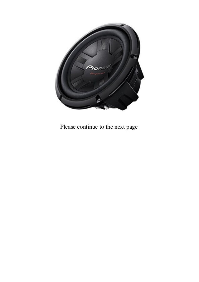 best pioneer subwoofer