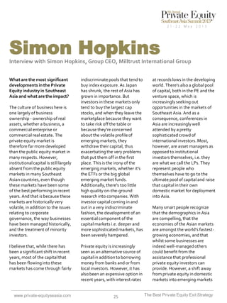 Simon Hopkins
Interview with Simon Hopkins, Group CEO, Milltrust International Group
What are the most significant
develop...