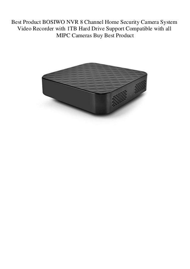 Best Product Bosiwo Nvr 8 Channel Home Security Camera System Video R