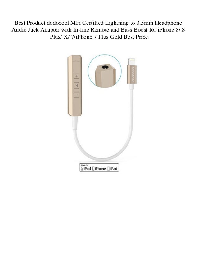 Best Product Dodocool Mfi Certified Lightning To 3 5mm Headphone Audi