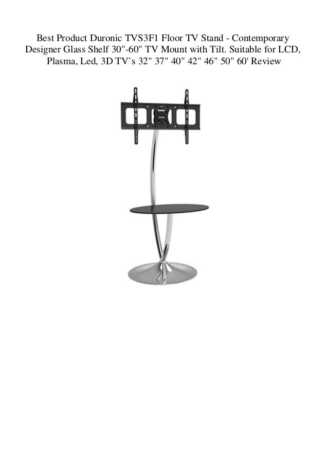 Best Product Duronic Tvs3f1 Floor Tv Stand Contemporary Designer Gl