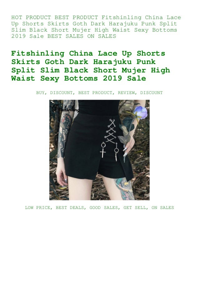 black high waisted lace up shorts