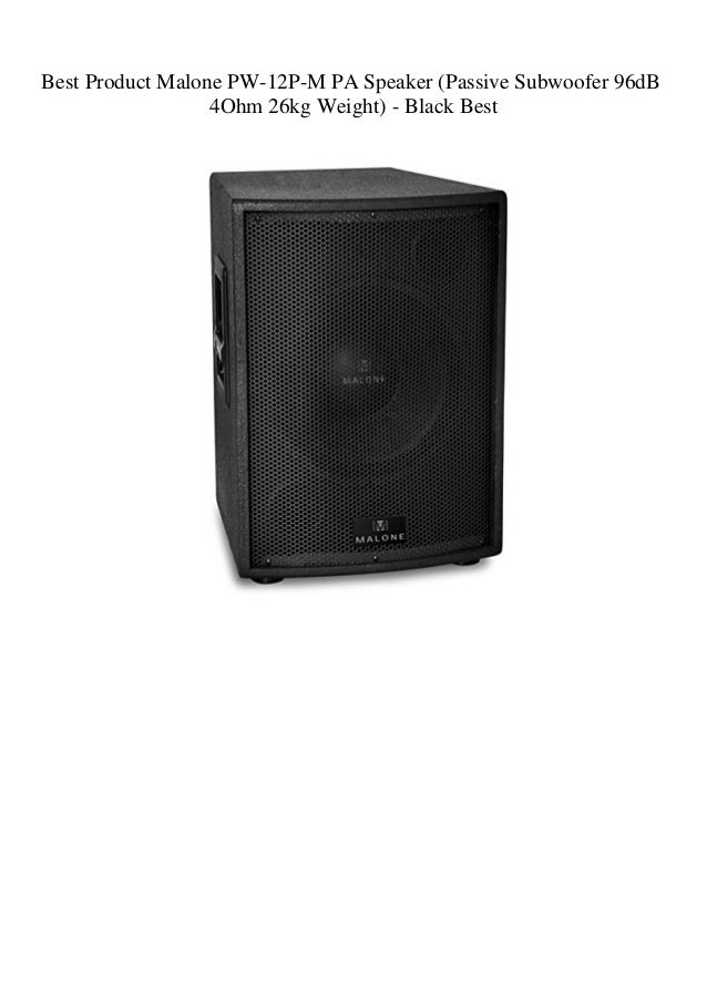 best passive subwoofer