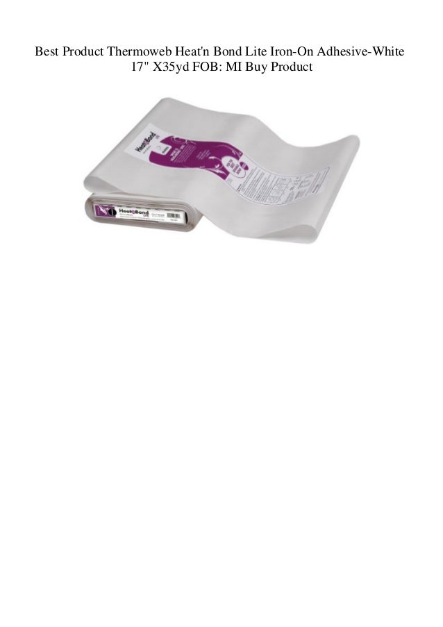 Thermoweb Heat'n Bond Fusibile Ad Alto Spessore - Tessuto Termoadesivo Bianco 50.8x91.4 Cm