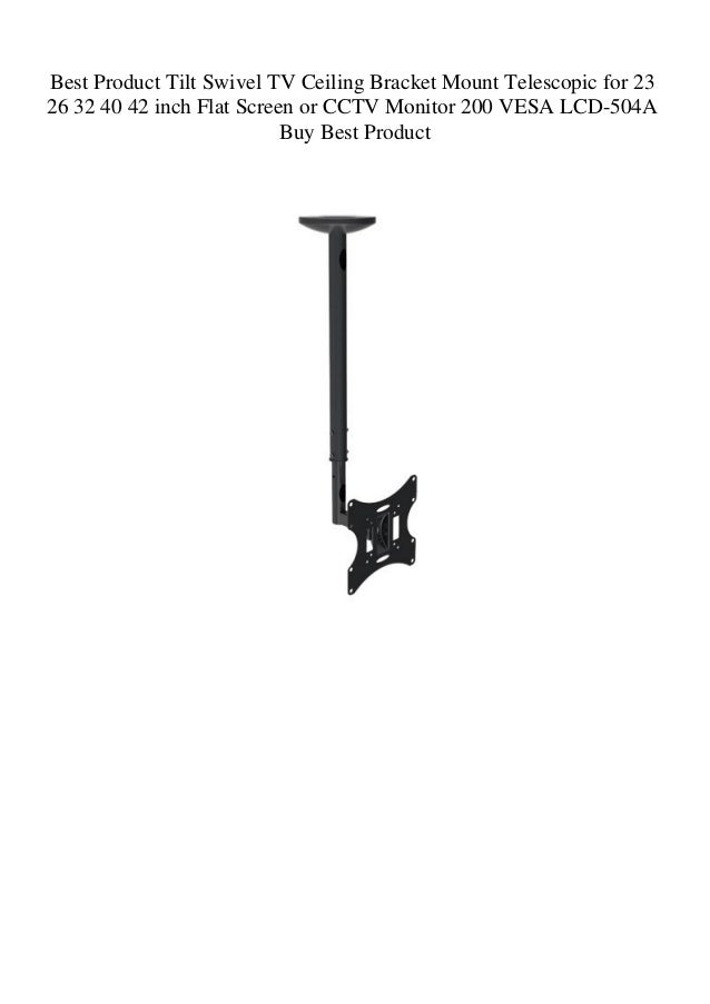 Best Product Tilt Swivel Tv Ceiling Bracket Mount Telescopic For 23 2
