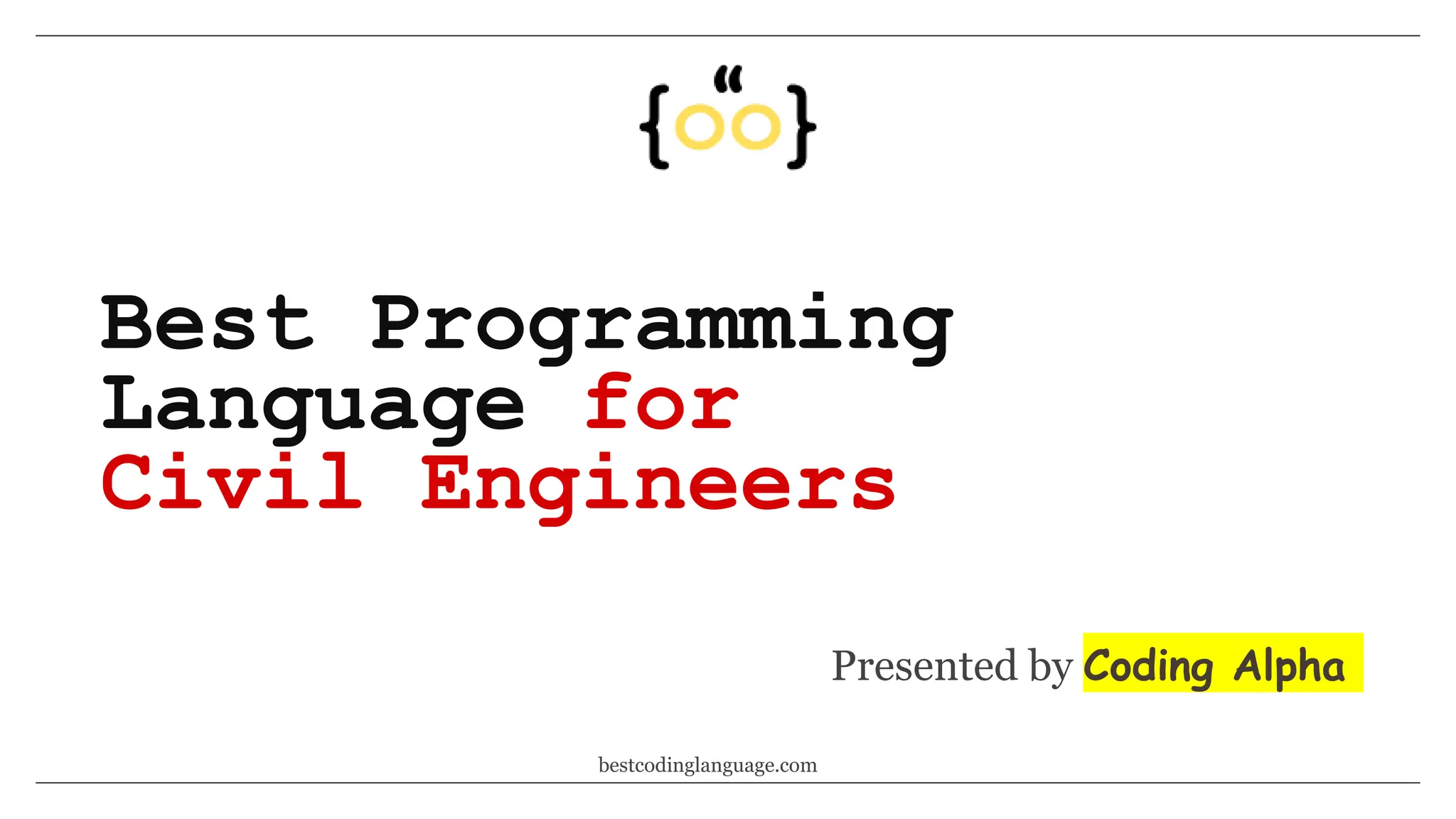 Best Programming Language for Civil Engineers | PPTX
