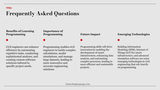 Best Programming Language for Civil Engineers | PPTX