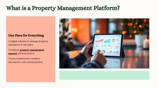 Best Property Management Platform for Modern Operations | PDF