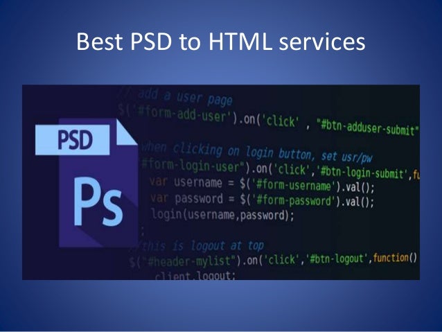 Best PSD to HTML service