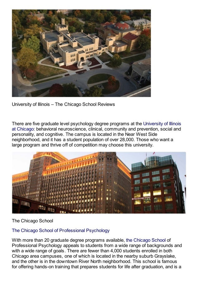 Best Psychology Program in Chicago