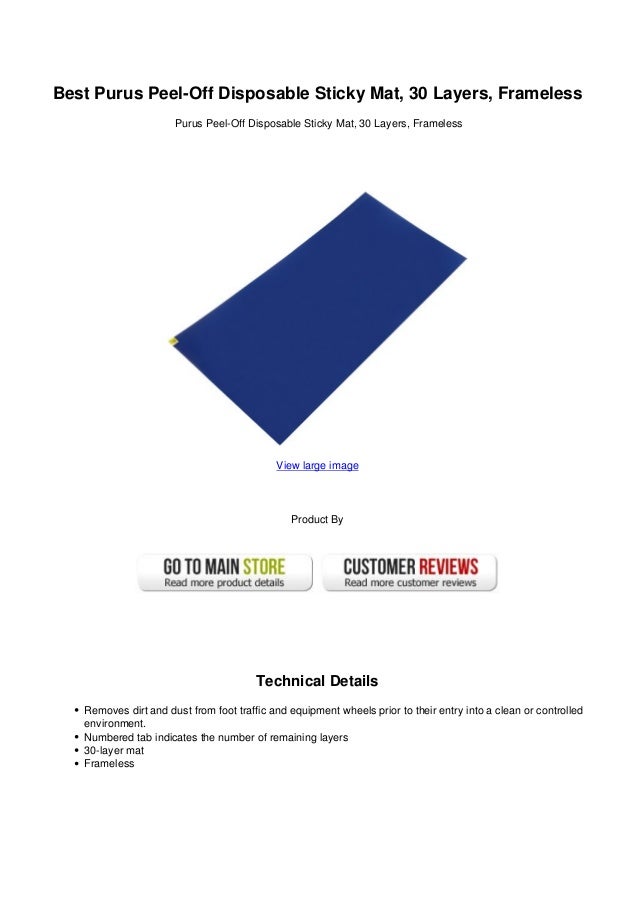 Best purus peel off disposable sticky mat 30 layers frameless