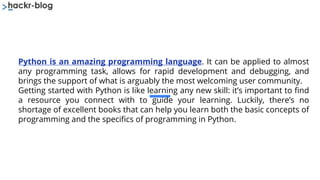 Best Python Books | PPTX