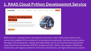 7 Best Python Development Services in the USA | PDF