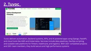 7 Best Python Development Services in the USA | PDF