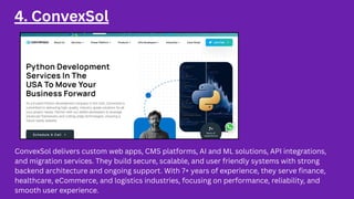 7 Best Python Development Services in the USA | PDF