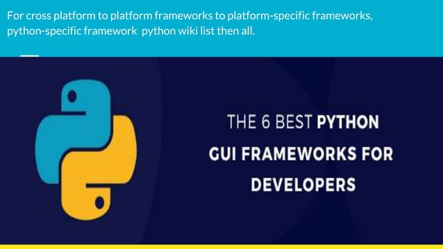 Best python gui framework 2019 | PPTX