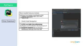Best Python IDE in AI and Data Analytics | PPTX