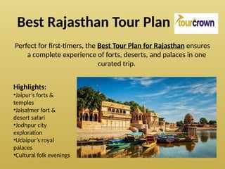 Royal Rajasthan Tour Packages – Explore Jaipur, Jodhpur, Jaisalmer ...