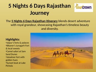 Royal Rajasthan Tour Packages – Explore Jaipur, Jodhpur, Jaisalmer ...