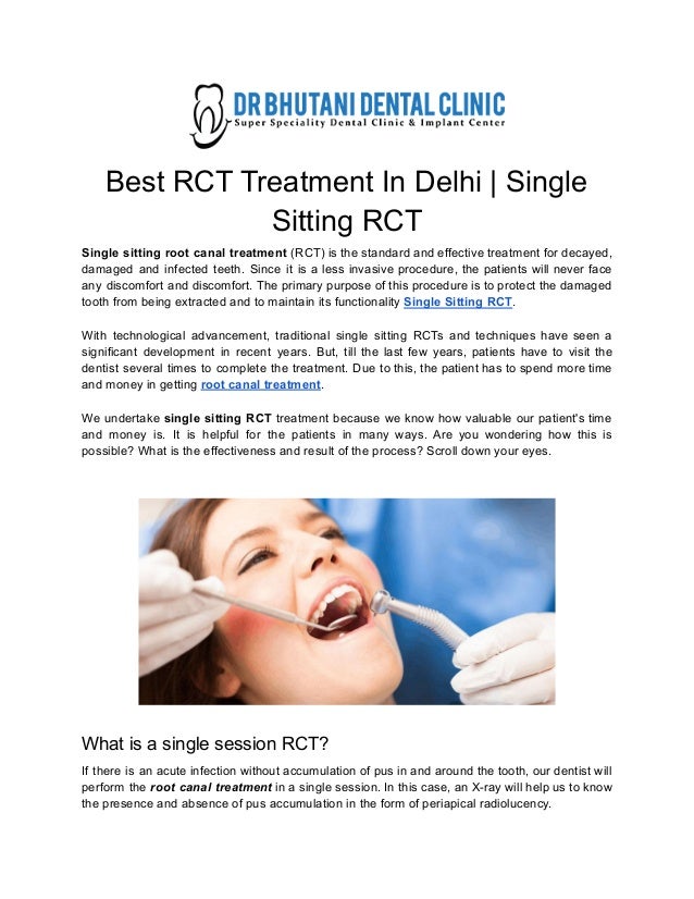 Best RCT Treatment In Delhi Single Sitting RCT