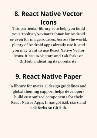Best react native animation libraries & ui component of 2022